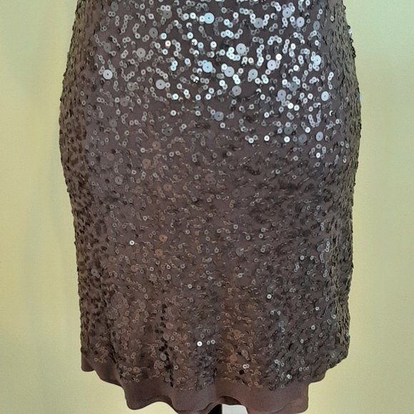 Excellent condition!  Stunning Max Studio Plum Sequin Bodycon Tank Dress - Picture 6 of 10